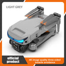 4CH 4K HD Dual Camera Foldable RC Drone 2.4GHz with 2 Battery (Light Grey) Newly