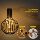 LED Night Light Metal Desk Table Lamp for Bedroom Bar (Decanter Bottle) Newly