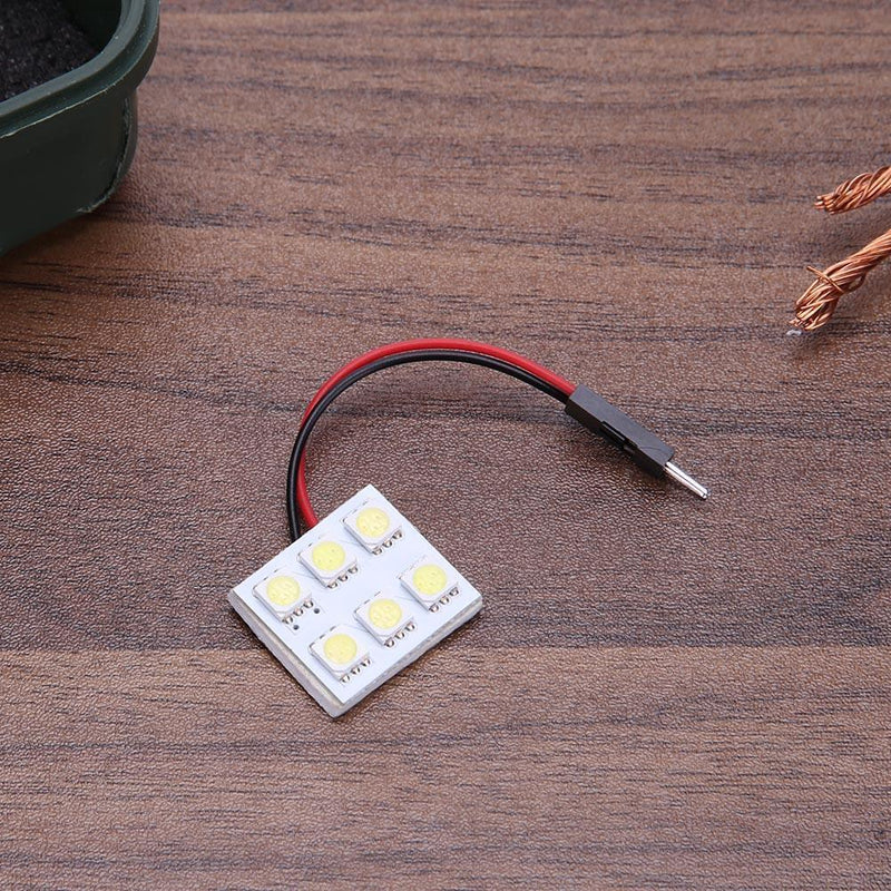 DC 12V 5050 6SMD LED White Light Car Interior T10 Festoon BA9s Lamp Panel Newly