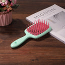 Wide Teeth Air Cushion Comb Scalp Massage Salon Hair Brush (Green pink) Newly