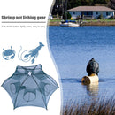 6/8 Holes Fishing Net Shrimp Cage Nylon Foldable Fish Cast Trap (6 Holes) Newly
