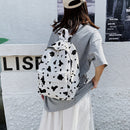 Cow Print School Bags for Women Girls Large Capacity Backpack Casual Bagpacks
