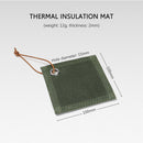 Canvas Coasters Heat Resistant Oil-proof Outdoor Cooking Table Placemat Mat