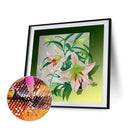 #A Framed Flowers Diamond Painting 5D DIY Special-shaped Partial Drill Wall Deco