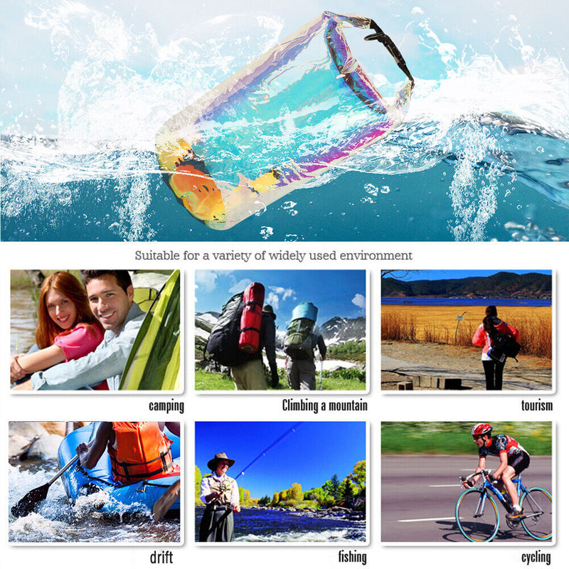 10L Waterproof Dry Sack Swimming Trekking Drifting Boating Storage Bags Newly