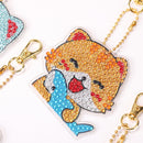 5pcs DIY Easter Egg Diamond Painting Keychain Crystal Drill Keyring (YS008)