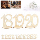 10pcs Wooden Wedding Table Number Cards Ornament Craft (Eleven to Twenty) Newly
