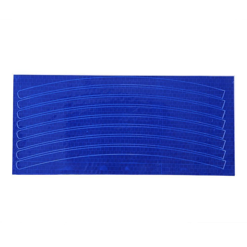Bike Bicycle Cycling Motorcycle Wheel Tire Tyre Reflective Stickers(Blue)
