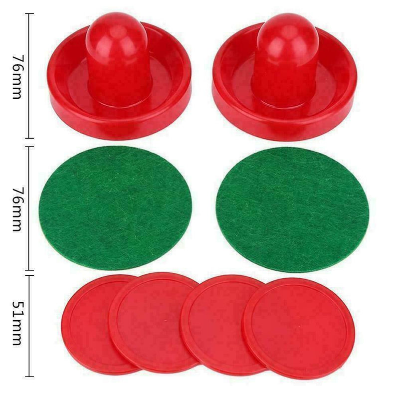 Air Hockey Set Home Table Game Replacement Accessories 2-Pucks Q5X2 PusherZ M3A5