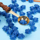 100pcs Five-Pointed Star Stamp Paint Wax Envelope Sealing Wax(Dark Blue)