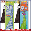 2pcs Bookmark Leather Tassel Special Shaped Diamond Painting Drawing Kit DI
