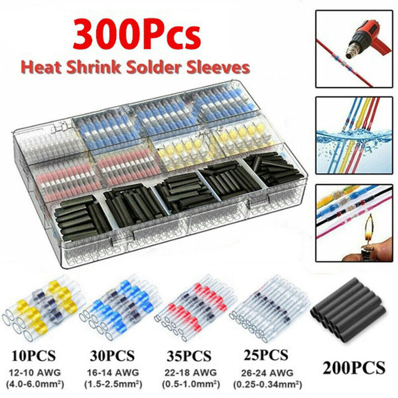 Thermal Shrinkage Wires Connector Waterproof Solder Heat Shrink (300pcs) Newly