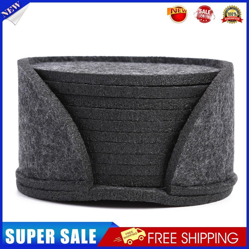 20pcs Felt Cup Mats Coasters Heat Resistant Coffee Tea Pad (B Dark Grey)