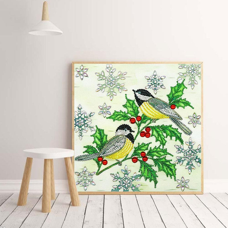 5D DIY Special Shaped Diamond Painting Magpie Cross Stitch Craft Kits Wall Arts