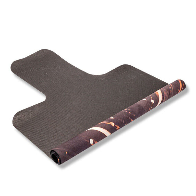 #A PU+Rubber Yoga Mat Bags Double Layer Non-Slip Yoga Exercise Pad with Position