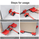 5pcs Furniture Transport Roller Set Move House Omnidirectional Wheels Rack