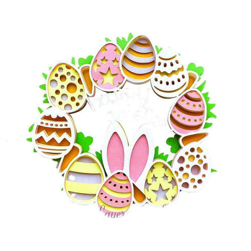 2022 Easter Bunny Garland Home Garden Door Wall Decor Hanging Easter I9X4