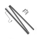 Camping Lamp Pole Ground Desktop Fixing Lantern Holder (Black Single Hook) Newly