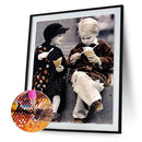 Full Round Drill Mosaic Craft Picture DIY Sweet Boys Girls 5D Diamond Paintin