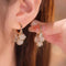 Wedding Opal Cat Eye Women Drop Earrings Lily of The Valley Earrings Ear Stud