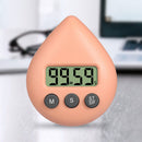 Water Drop Electronic Countdown Digital Timer Study Alarm Clock (Orange)
