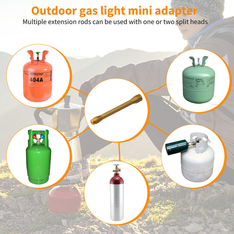 Aluminum Alloy Gas Lamp Pole Lightweight Portable Design & Durable Lamp Adapt