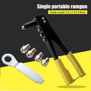 Anti-slip Handle Rivet Gun Manual Riveting Drill Woodworking Repair Tool Newly