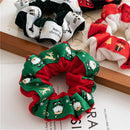 Headwear Large Intestine Hair Ring Christmas Hair Rope Christmas Snowflake