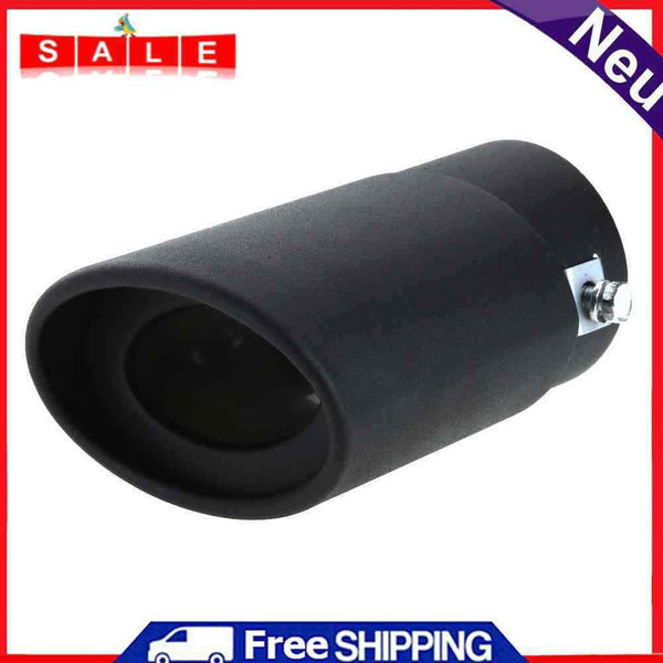 58mm universal black stainless steel car rear exhaust tail muffler tip aut