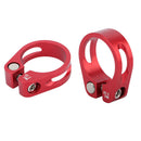 Mountain Bike Seatpost Clamp CNC Road Bicycle Seat Tube Clip (Red 31.8mm) Newly
