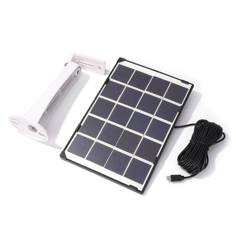 10W 5V Solar Panel for Wireless Outdoor Security Camera IP65 Waterproof Cha