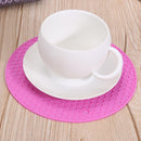 Silicone Honeycomb Non-slip Table Mat Insulation Placemat Cup Pad(Pink)