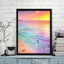 5D DIY Full Drill Diamond Painting Seaside Scenery Cross Stitch Embroidery Ki