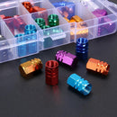 40pcs Aluminum Alloy Car Wheel Tyre Schrader Valve Stem Caps Covers (A) Newly