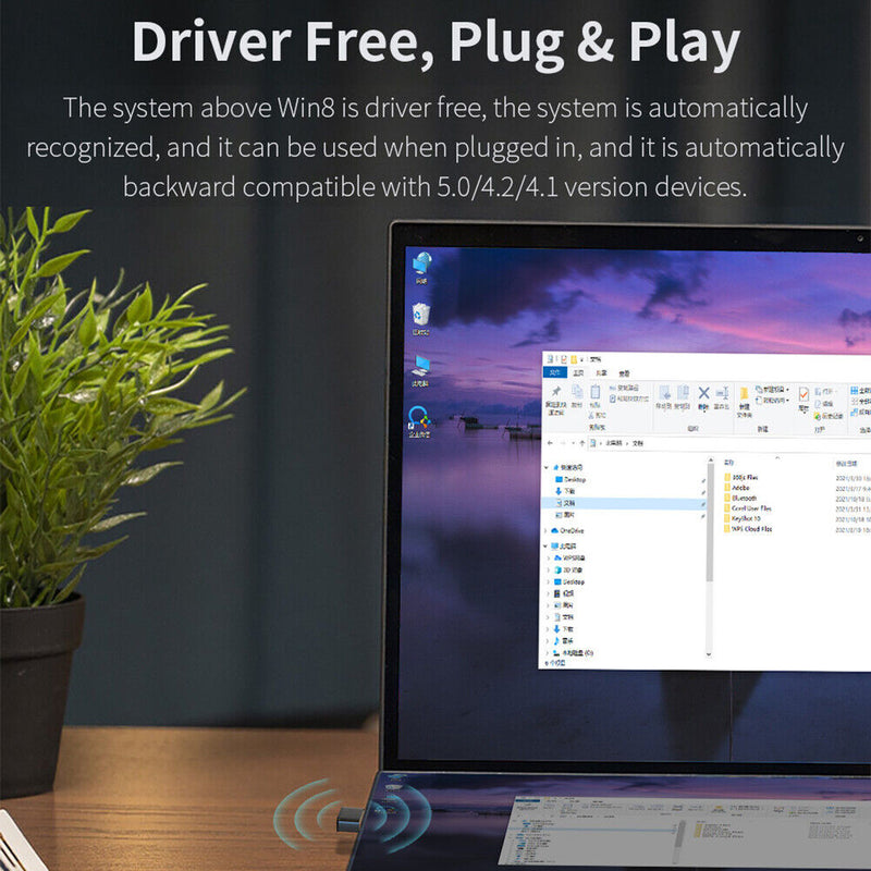 Comfast Bluetooth-compatible 5.1 Music Audio Dongle USB Wireless Adapter