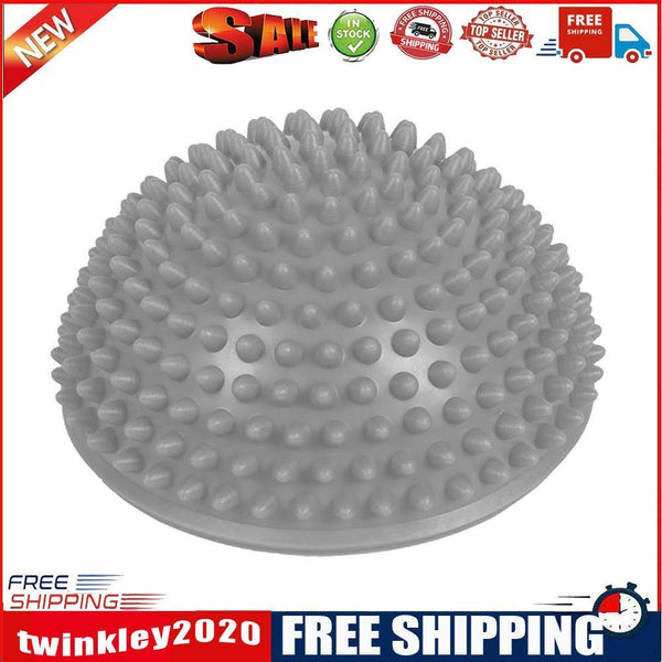 Inflatable Half Sphere Yoga Balls Massage Trainer Balancing Ball (Grey)