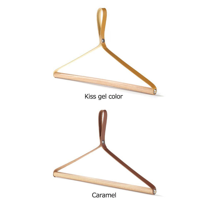 Camping Hanging Rack Beech Wood Towel Clothes Hanger for Outdoor Home (Caramel)