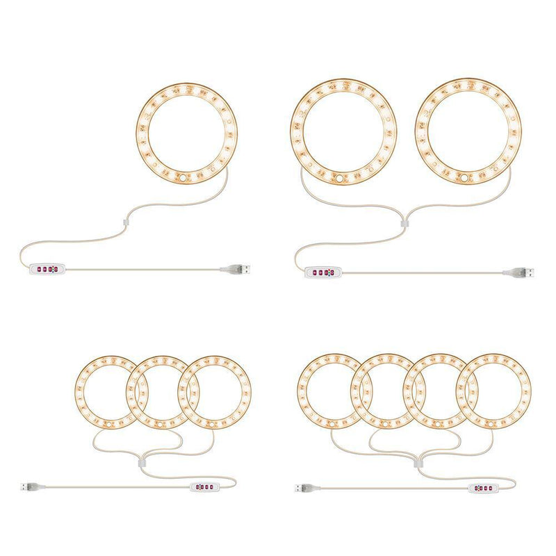 Angel Ring Plant Light Sunlight Phytolamp USB Nursery Lamp (One for One)