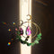 Suncatcher Crystal Moon Circle Chandelier Pendant Prism Hanging Lamp Ornament