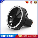 Multifunctional Mini Fan with LED Light Desktop Ceiling Cooler (Black)