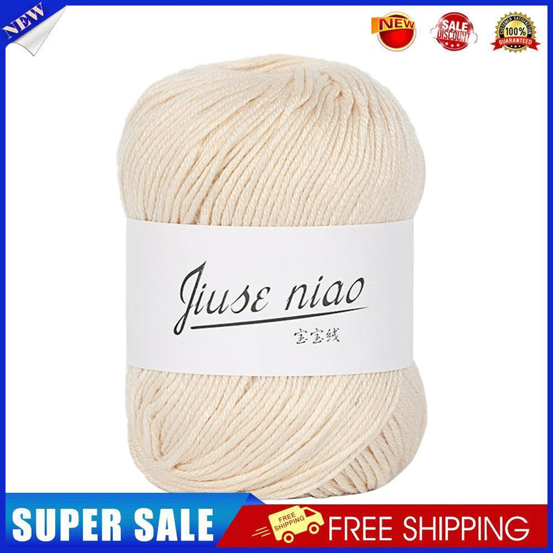 1 Roll 6 Strands Pure Cotton Ropes Baby Knitwear Crochet Yarn Twine (53)