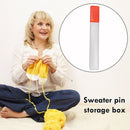 Plastic Knitting Needles Sweater Needles Holder Storage Case Needlework Too