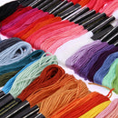 50 Colors Embroidery Thread Hand Cross Stitch Floss Strands Craft Clothing