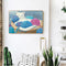Cat Frameless Oil Paint by Numbers Kit Coloring on Canvas Handpainted Handicraft