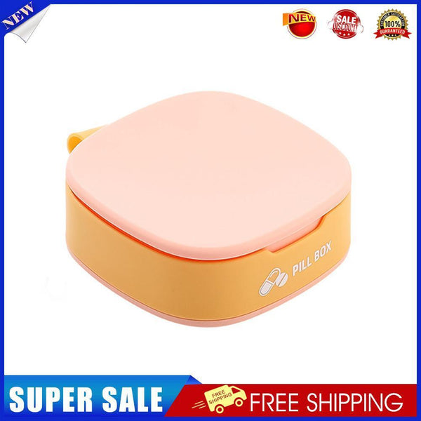 Pills Storage Case 7-Day Pills Grids Box Weekly Medicine Dispenser (Yellow)