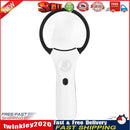 3x/45x Handheld Magnifying Glass Lens w/ 4LED Lights Illuminated Magnifier Newly