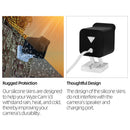 2pcs Waterproof Silicone Skin for Wyze Cam V3 Security Camera Cover Accesso