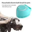 Soft Pet Dog Bath Shower Shampoo Brush SPA Massage Clean Scrubber (Blue) Newly