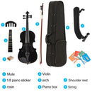 1/8 Splint Acoustic Violin Bright Fiddle Exerciser Set for Musical Lover Student