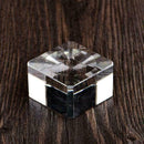 1X Crystal Clear Square Block Sphere Rocks Base Stand A1T8 Stone. B0I9 A0E6